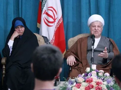اکبر هاشمی رفسنجانی و فائزه هاشمی