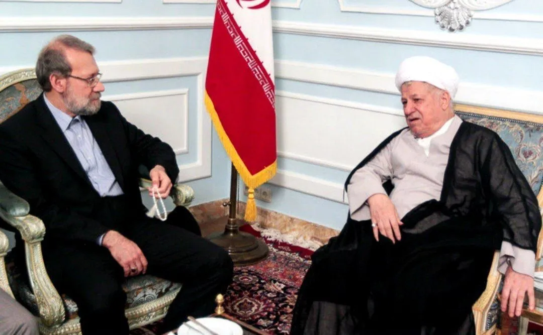 اکبر هاشمی رفسنجانی و علی لاریجانی