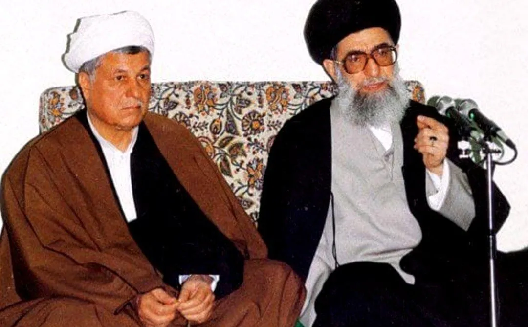 اکبر هاشمی رفسنجانی و سید علی خامنه‌ای