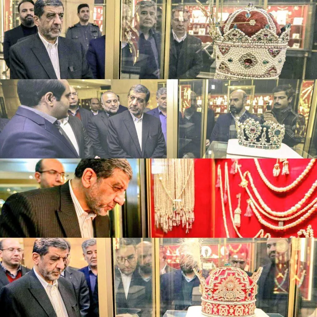 تصاویری از گنجینه جواهرات سلطنتی بانک مرکزی