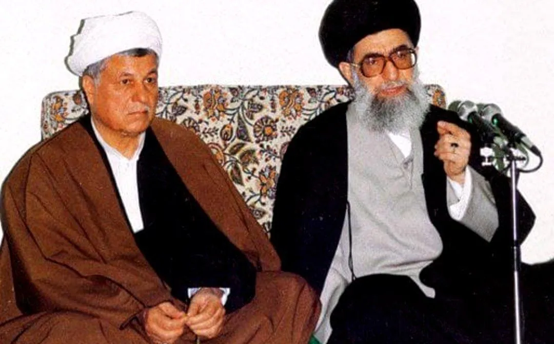 اکبر هاشمی رفسنجانی و سید علی خامنه‌ای
