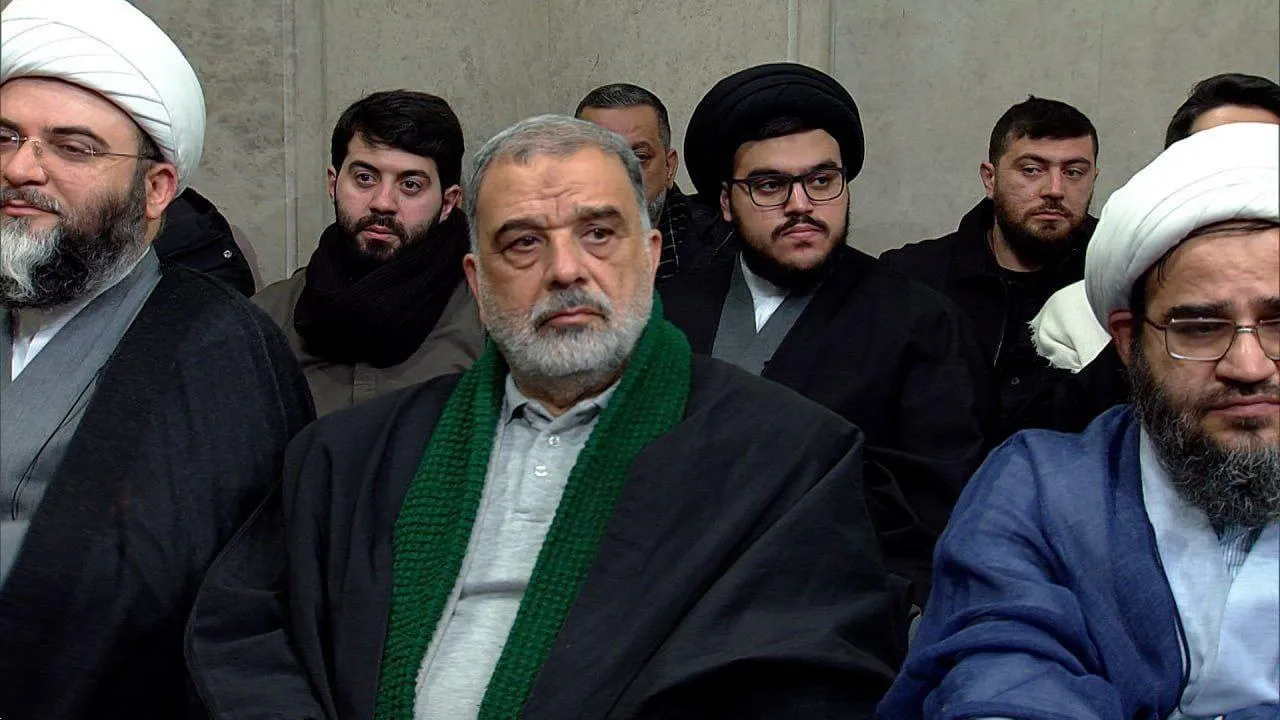 حضور سیدمحمدمهدی نصرالله فرزند شهید سیدحسن نصرالله در دیدار امروز آیت‌الله خامنه‌ای