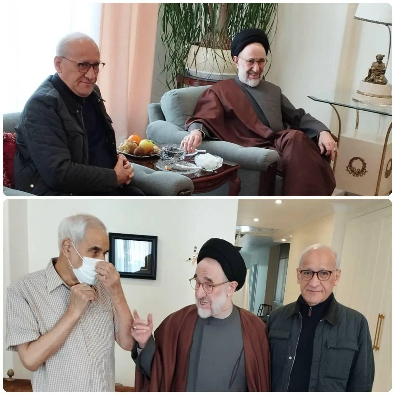  سیدمحمد خاتمی به عیادت محسن مهرعلیزاده رفت