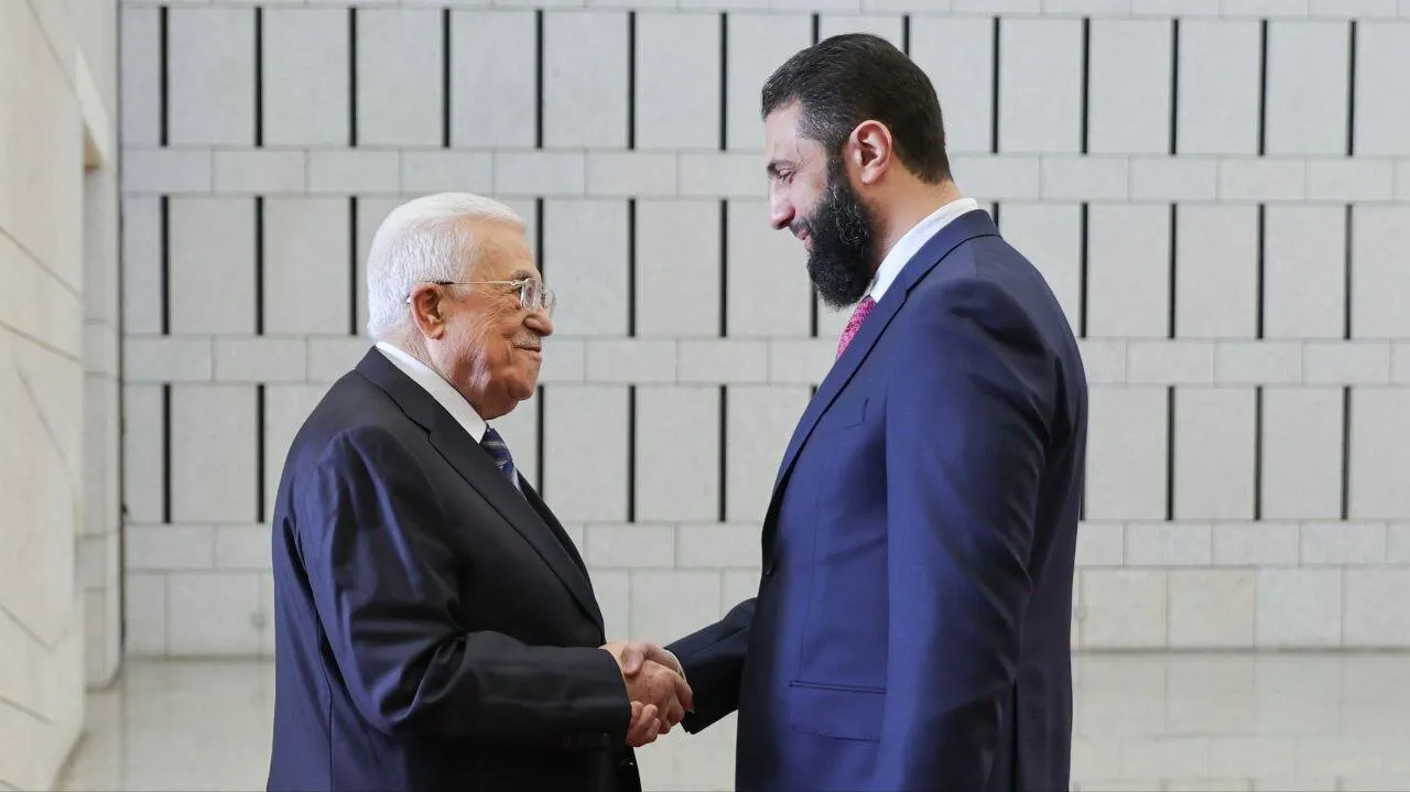  دیدار محمود عباس با جولانی در سوریه