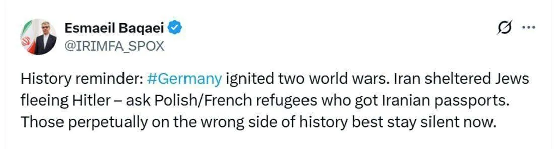 واکنش سخنگوی وزارت امور خارجه به اظهارات مقامات آلمانی