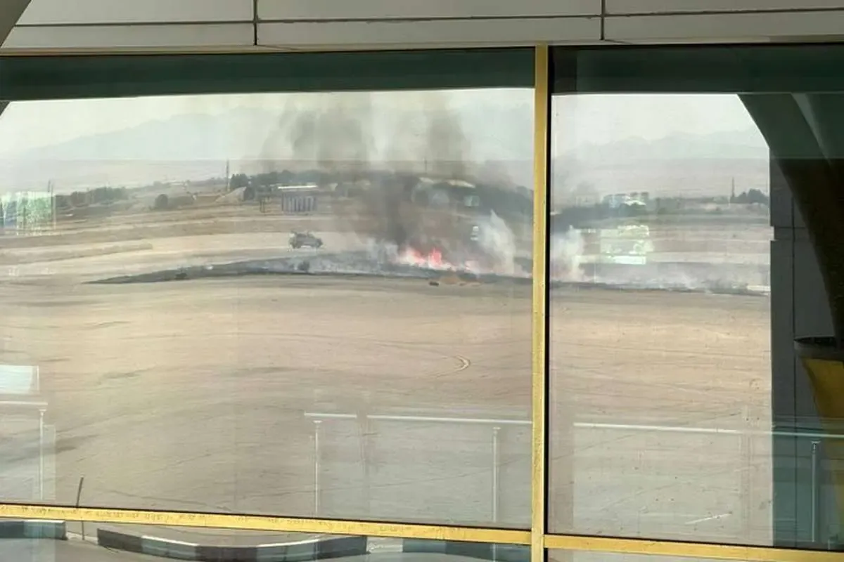  تکذیب شایعات درباره انفجار در فرودگاه شهید هاشمی‌نژاد مشهد/دود ناشی از سوزاندن علف‌های هرز بود
