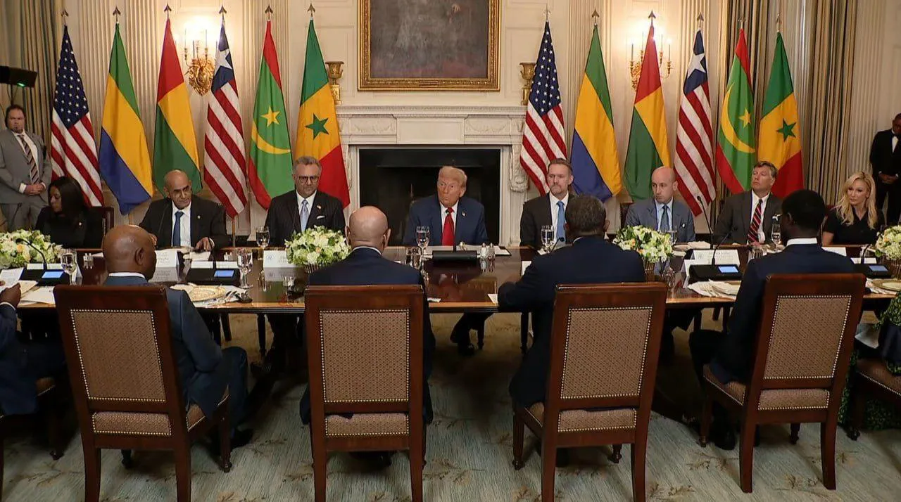  دیدار ترامپ با رؤسای جمهور پنج کشور آفریقایی (لیبریا، سنگال، گینه بیسائو، موریتانی و گابن) در کاخ سفید