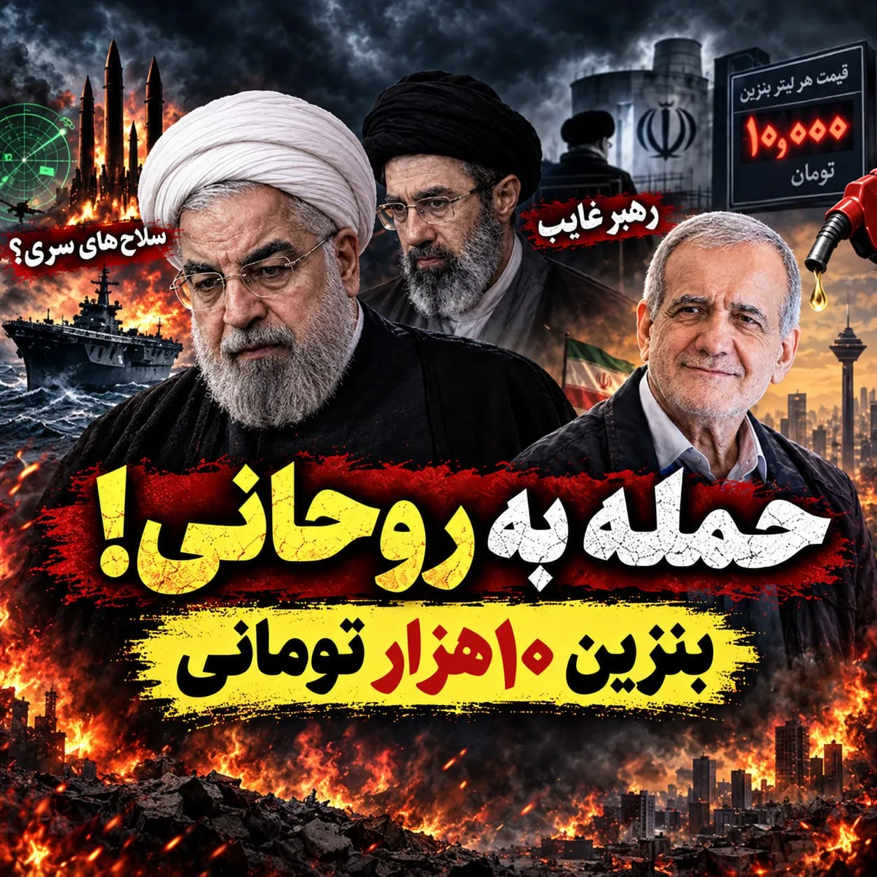 بشنوید | حمله به روحانی؛ بنزین ۱۰هزار تومانی، رهبر غایب و افسانه سلاح‌های سری چند دقیقه با عبدی مدیا 