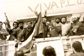 نخستین روزهای پس از پیروزی انقلاب، یاسر عرفات اولین چهره‌ی بین‌المللی بود که به ایران آمد. 