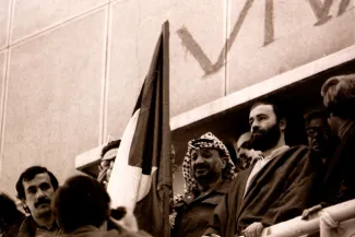 نخستین روزهای پس از پیروزی انقلاب، یاسر عرفات اولین چهره‌ی بین‌المللی بود که به ایران آمد. 