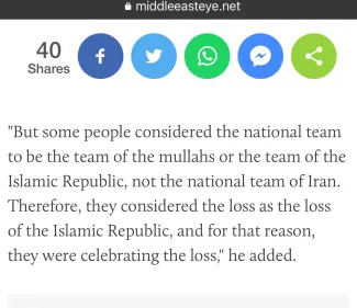 I took part in the following article of Middleeast Eye written by By Elis Gjevori about "How Iran's team struggled to walk a political tight-rope"