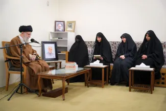 دیدار خامنه‌ای با خانواده سلیمانی