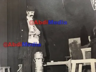 اختصاصی - تصویری از شهید علی‌اکبر شیرودی بر روی صحنه تئاتر 