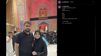  فائزه دولتی همسر وحید ایمانی، مجری تندرو صداسیما ست که بخشی از مواضع وی پیوست شده
