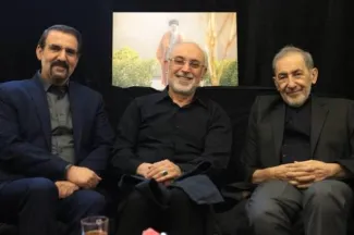 دکتر علی اکبر ولایتی مشاور آیت‌الله خامنه‌ای در امور بین‌الملل با دکتر سنایی معاون سیاسی دفتر رئیس جمهور، دکتر صالحی وزیر اسبق امور خارجه و تخت‌روانچی معاون وزیر امور خارجه ایران دیدار و گفت‌وگو کرد