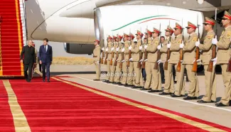 تصاویری دیده نشده از دیدار مسعود پزشکیان از اقلیم کردستان عراق