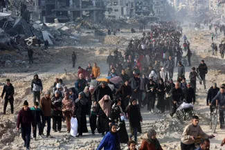 تصاویر خبرگزاری فرانسه از بازگشت فلسطینی ها به غزه