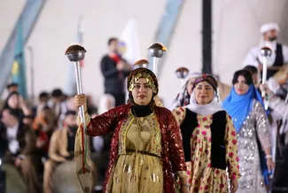تصاویر خبرگزاری آناتولی ترکیه از جشن نوروز در میدان آزادی تهران