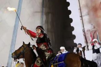 تصاویر خبرگزاری آناتولی ترکیه از جشن نوروز در میدان آزادی تهران