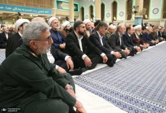  تصاویری از دیدار رمضانی مسئولان و کارگزاران جمهوری اسلامی با آیت‌الله خامنه‌ای