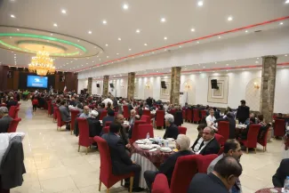 مراسم افطاری اعضای ستاد مرکزی و ستاد تهران انتخابات مسعود پزشکیان در تالار آبگینه