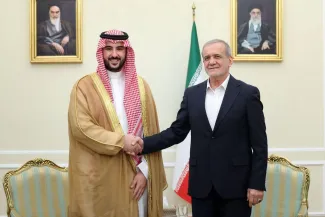  دیدار وزیر دفاع عربستان با مسعود پزشکیان رئیس‌جمهور