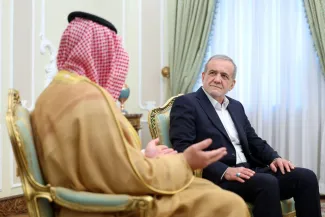  دیدار وزیر دفاع عربستان با مسعود پزشکیان رئیس‌جمهور
