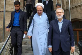  حضور و سخنرانی علی لاریجانی در مدرسه عالی شهید مطهری ۱۴ اردی‌بهشت ماه ۱۴۰۴ 
