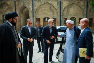  حضور و سخنرانی علی لاریجانی در مدرسه عالی شهید مطهری ۱۴ اردی‌بهشت ماه ۱۴۰۴ 