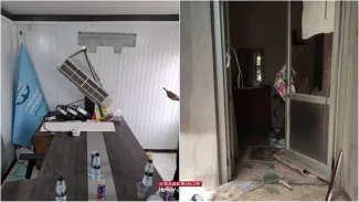 خسارت موج انفجار در بندرعباس
