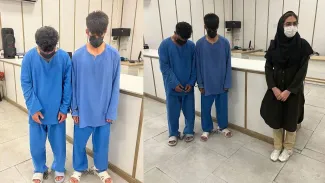 لحظه دستگیری سارقان تلفن همراه توسط پلیس‌آگاهی