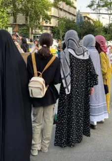  تصاویری از تجمع‌ «برای فلسطین» در دانشگاه تهران