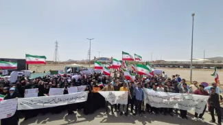  امروز، تجمع جمعی از دانشجویان در مقابل سایت هسته ای فردو در حمایت از غنی‌سازی