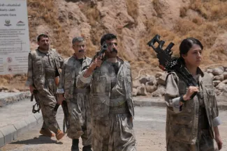  اولین تصاویر از امحای سلاح توسط عناصر پ.ک.ک