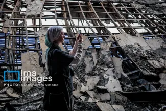  بازدید خبرنگاران خارجی از ساختمان شیشه‌ای صداوسیما