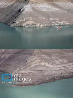 خشک‌ترین وضعیت سد کرج در یک دهه اخیر 