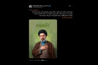  خیلی دوست دارم فکر کنم این توییت آقای کسایی زاده شوخی یا متلک رسانه ای است