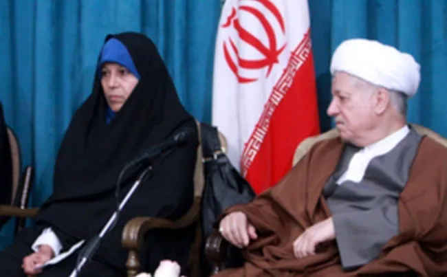 اکبر هاشمی رفسنجانی و فائزه هاشمی رفسنجانی