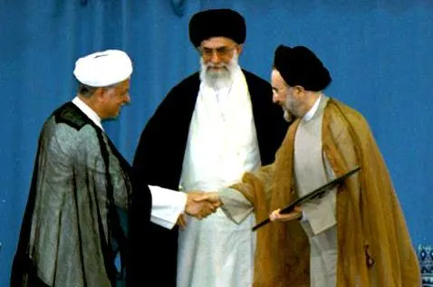 اکبر هاشمی رفسنجانی، سید محمد خاتمی و سید علی خامنه‌ای