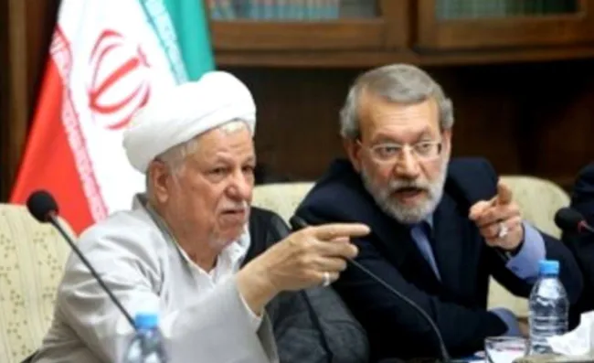 اکبر هاشمی رفسنجانی و علی لاریجانی