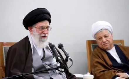 اکبر هاشمی رفسنجانی و سید علی خامنه‌ای