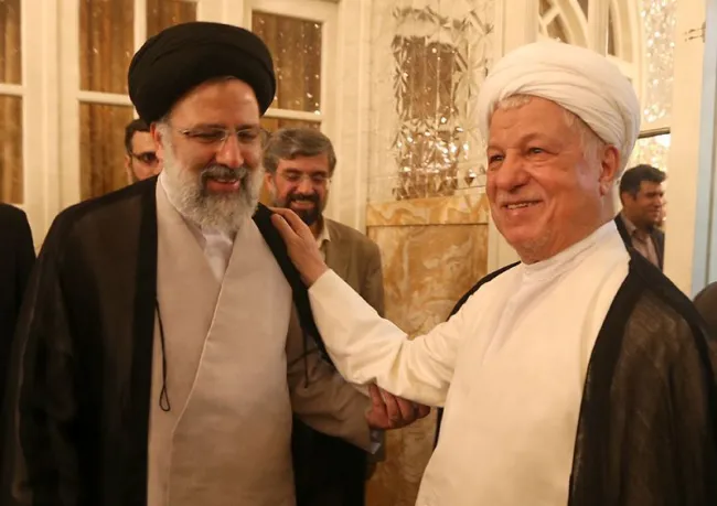 اکبر هاشمی رفسنجانی و سید ابراهیم رئیسی