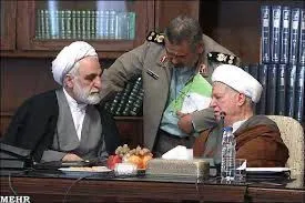 اکبر هاشمی رفسنجانی و غلامحسین محسنی اژیه