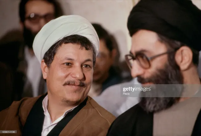 اکبر هاشمی رفسنجانی و سید علی خامنه‌ای