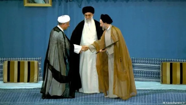 اکبر هاشمی رفسنجانی، سید محمد خاتمی و سید علی خامنه‌ای