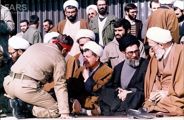 اکبر هاشمی رفسنجانی، سید علی خامنه‌ای و حسن حسن‌زاده آملی