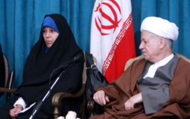اکبر هاشمی رفسنجانی و فائزه هاشمی رفسنجانی