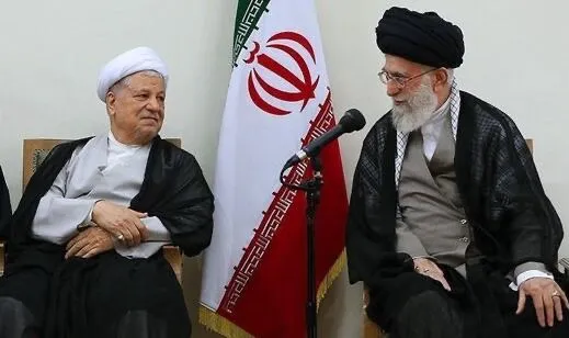 اکبر هاشمی رفسنجانی و سید علی خامنه‌ای