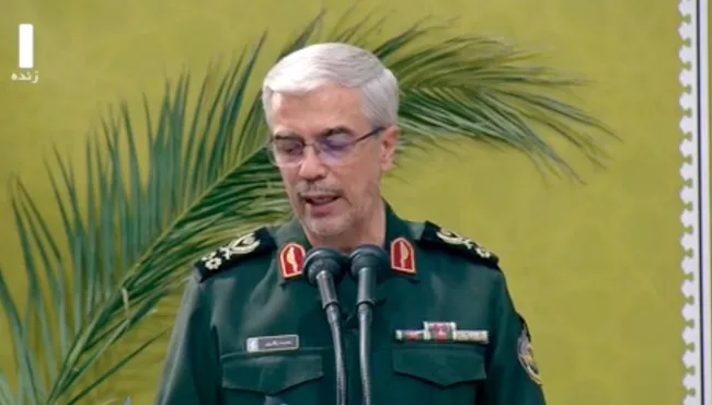 محمدحسین افشردی معروف به محمد باقری، رئیس ستاد کل نیروهای مسلح جمهوری اسلامی در مراسم دیدار با رهبر جمهوری اسلامی: موزه استکبار ستیزی صحرای طبس راه اندازی خواهد شد