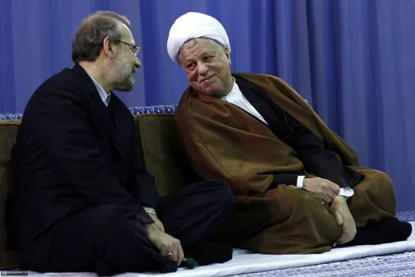 اکبر هاشمی رفسنجانی و علی لاریجانی